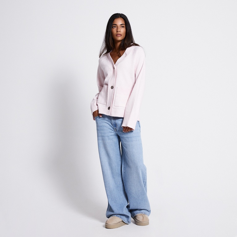 Fitted cardigan "Sabrina" Light Pink